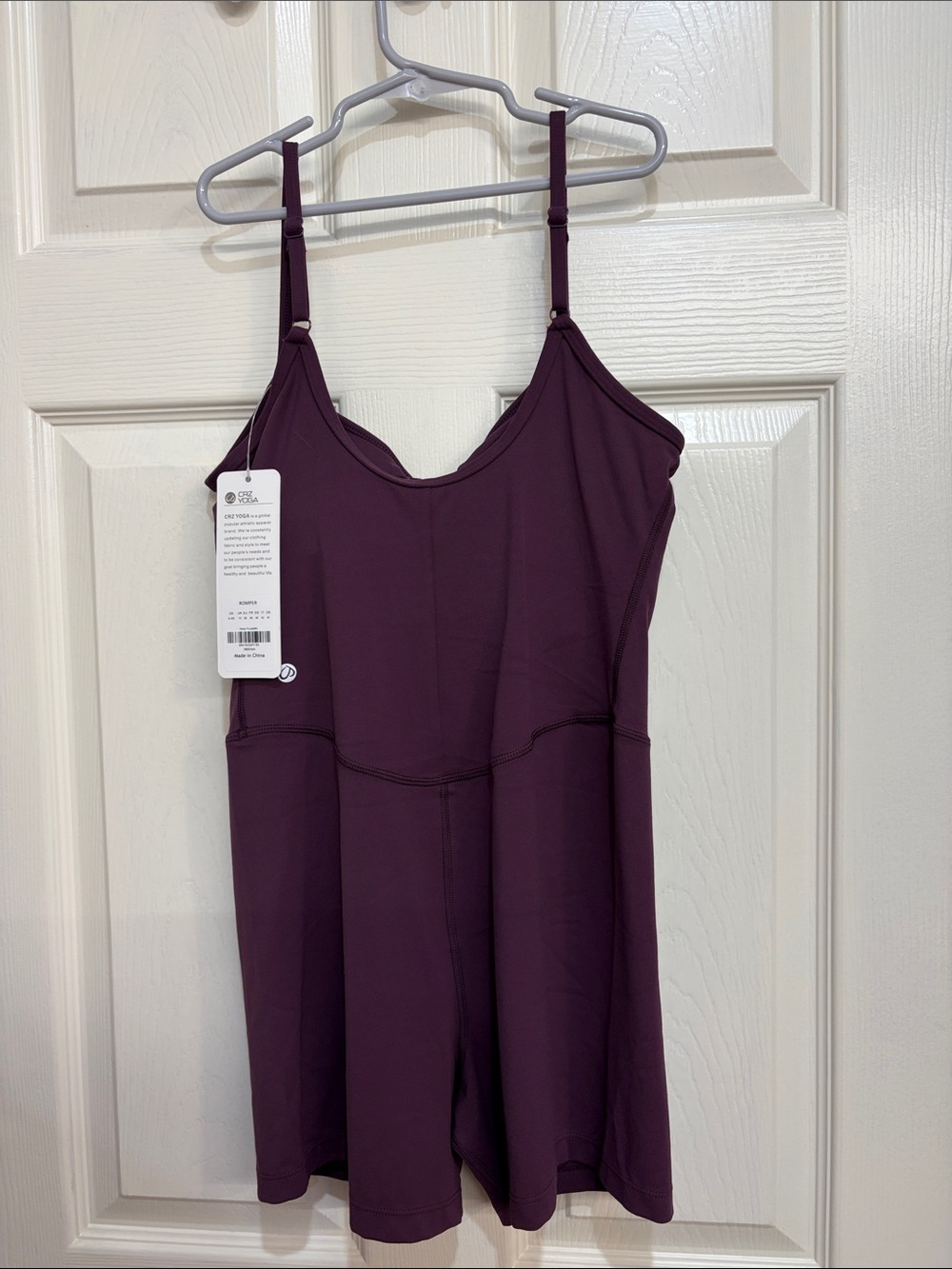 Crz yoga onesie romper size small 4/6 NWT purple